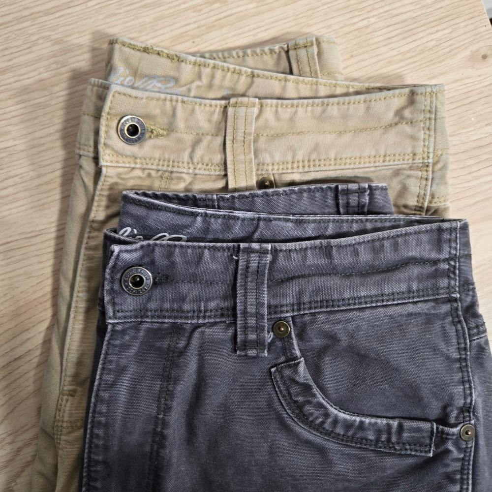 Eddie‎ Bauer Lot of 2 Mens 30 Khaki Cargo Shorts Relaxed Fit Cotton Outdoor Gorp